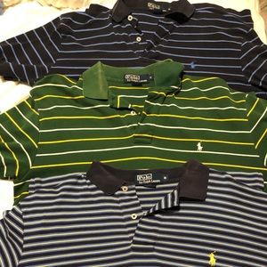 Ralph Lauren Striped Polo Bundle - Mediums